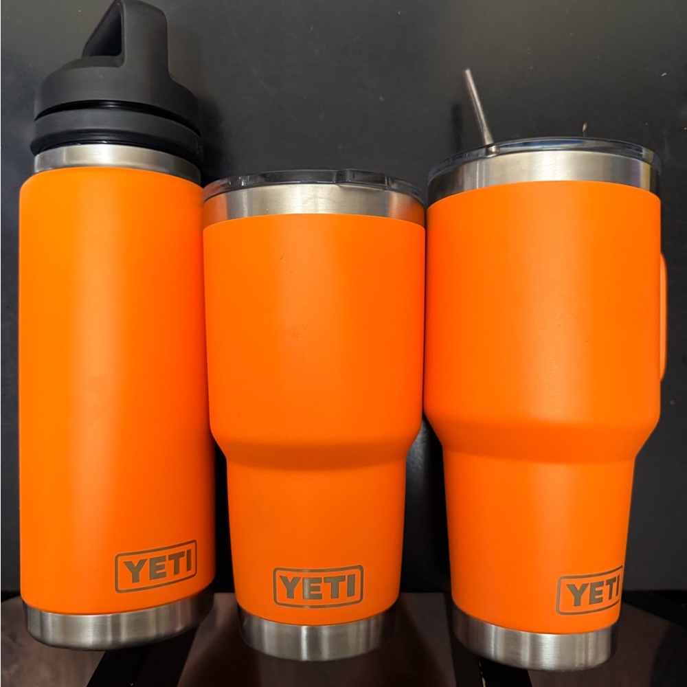 YETI Vibrant Orange Drinkware Trio